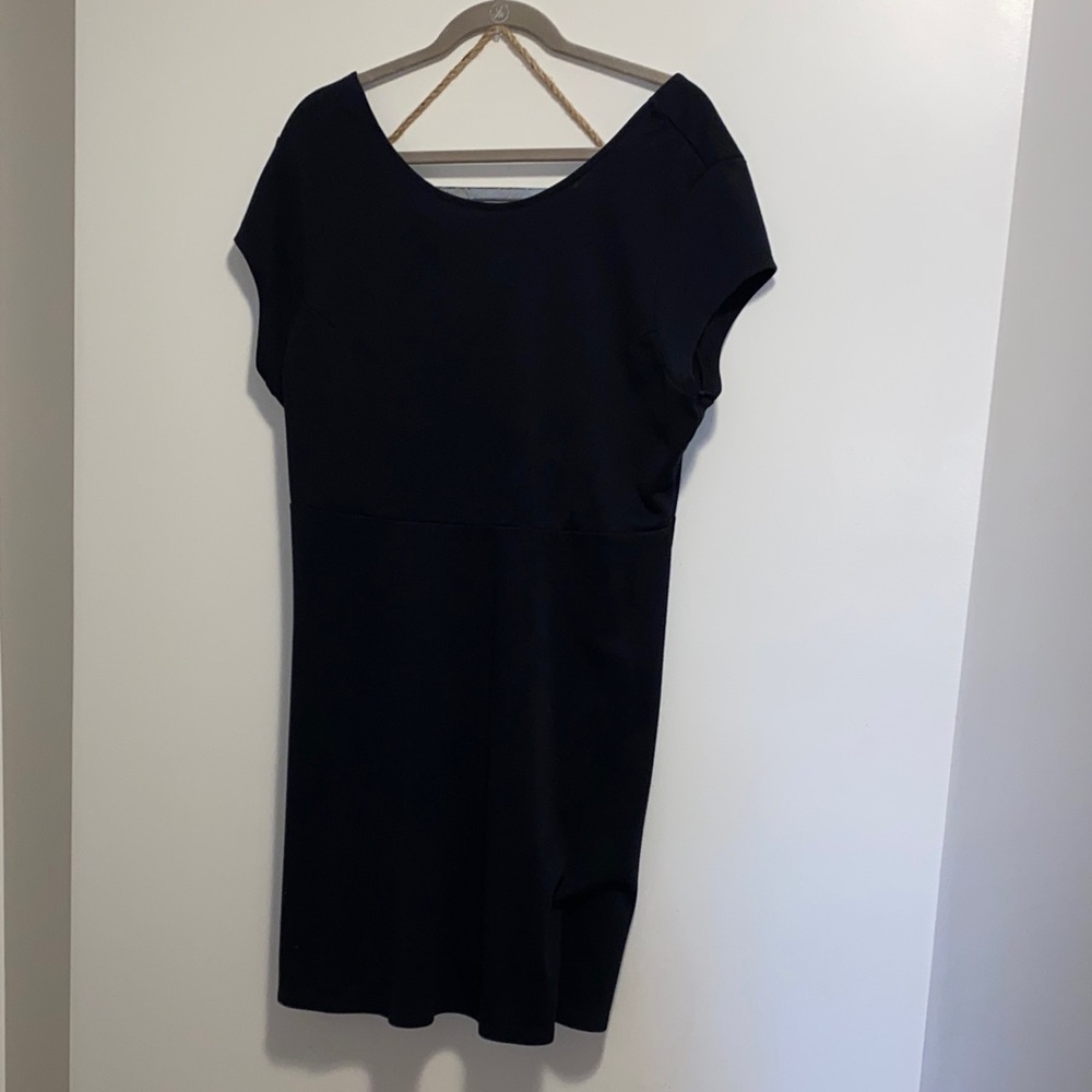 Old Navy Minimalist Black Scoop-Neck Mini Dress